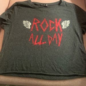 Rock n roll crop top